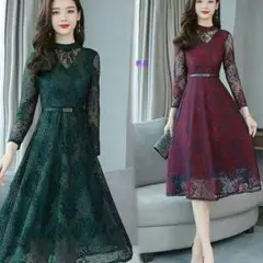 新パーティードレス 上品 ママワンピース0