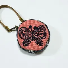 ミナペルホネン フォレストウイング＊タンバリン まん丸ポーチ ハンドメイド❤︎-3