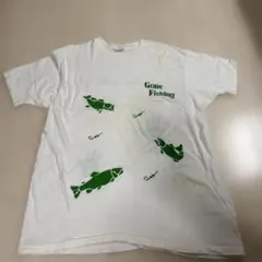 80s 90s Hanes USA製　アート tee フィッシング　XL