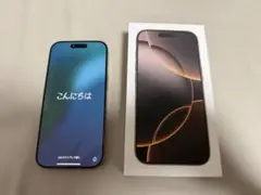 【美品】Apple iPhone 16 pro デザートチタニウム 本体