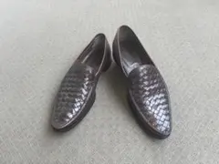 BOTTEGA VENETA イントレチャート ローファー ブラウン 40 革靴のサムネイル