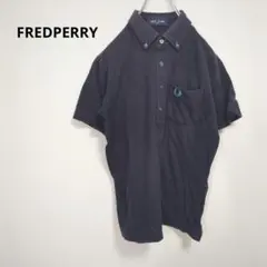 ◇フレットペリー【S】トップス　半袖　ポロシャツ　刺繍ロゴ　ワンポイント