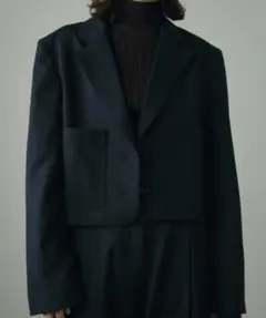 anuke アンヌーク Heather Short Jacket 36 ネイビー