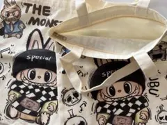 新品未使用❣️二枚セット 新品、大人気 ！Labubu ラブブ　エコバッグ