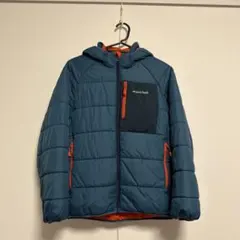 mont-bell ダウンコート リバーシブル　ネイビー・オレンジ