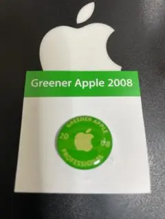Apple純正　2008Ｇreener Apple 　アップル　ピンバッチ　希少