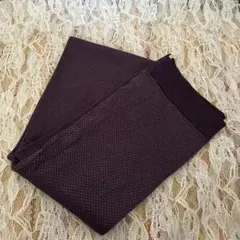 新品❤️ダークパープル レッグトレンカ　スパッツ踵穴付きのサムネイル