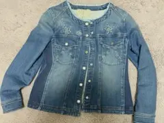 ユキトリイ 新品未使用 デニムだまし絵プリントTシャツ ロンT 日本製