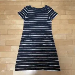 Courreges 半袖 ニットワンピース ボーダーのサムネイル