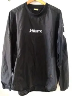 ATHLETA ブラック 薄手ピステ　上下セット　Oサイズ