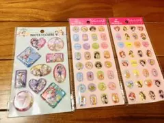 【セリア】ウォーターシール ストーンシール 3点セット ディズニープリンセス