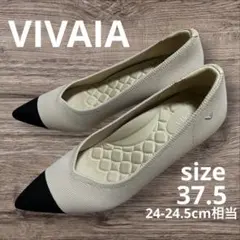 VIVAIA ビバイア　ハイヒール　ポインテッドトゥ 37.5 バイカラー