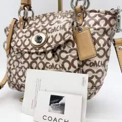 A446【良品】00s コーチ 2way トートバッグ ショルダー ターンロック