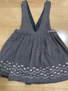 mezzo piano ジャンパースカート　ブラック　120サイズ