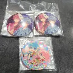 すとぷり缶バッジ　《さとみくん×ころんくん》３個セット