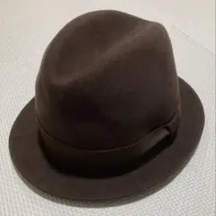 CA4LA　ウールフェルトハット　ダークブラウン　日本製　カシラ