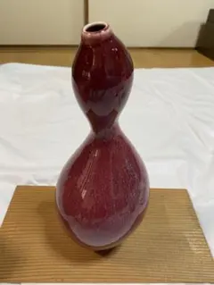 いけばな　池坊　在銘　満山造　生花　陶器花器　古流　小原流　花瓶　華道具 いけばな 池坊 華道師範所蔵品 小原流家元所蔵 辰砂釉耳付花器 琳派 華