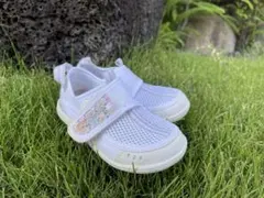 【値下げ】使用期間短い メッシュホワイトシューズ 15.0cm