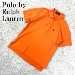 ポロバイラルフローレン 半袖ポロシャツ オレンジ コットン L B3701