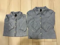 GAP デニムシャツ 6-12months、4years