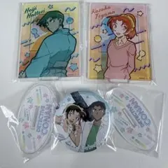 コナン　缶バッジ　アクスタ　80’s アート　服部平次　遠山和葉