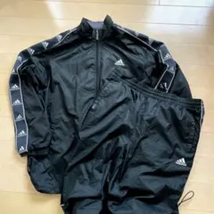 00s！adidas ナイロントラックジャケット パンツ セットアップ XL