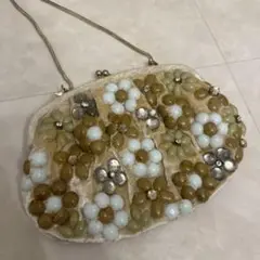 【GRACE CONTINENTAL】　ビーズ　お花　ミニバッグ　ハンドバック