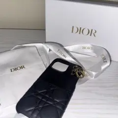 DIOR ブラックキルティングケース 《 iPhone15ProMax 》