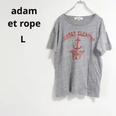 adam et rope アダムエロペ 【L】 半袖 ビッグプリント Tシャツのサムネイル
