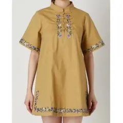 jouejie ジュエティ　 チャイナエンブロイダリーワンピース　刺繍　蝶　花