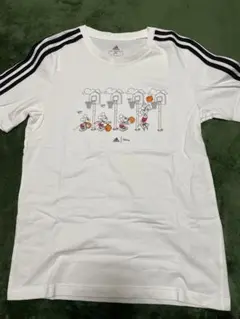 adidas バスケットボールTシャツ Sサイズ ホワイト