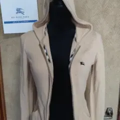 バーバリーブルーレーベル　綿ニットパーカー　38