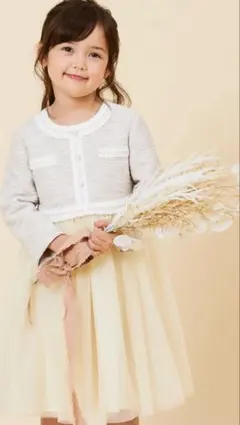 CHOPINショパン　フォーマル　ワンピース　ドレス　ベージュ　120㎝