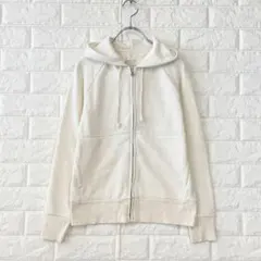 ⭐️無印良品/S/生成色/フルジップパーカー/コットン混/長袖/春秋のサムネイル