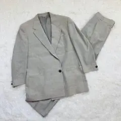 未使用　Paul Smith スーツ　セットアップ　麻100% ダブル　チェック 未使用 Paul Smith スーツ セットアップ 麻100% ダブル チェック