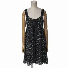 アナスイ ANNA SUI【美品】ラメ シルク ノースリーブワンピース 2のサムネイル