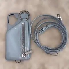 Ajew エナメルブルー　iPhoneケース　iPhone16 エジュー