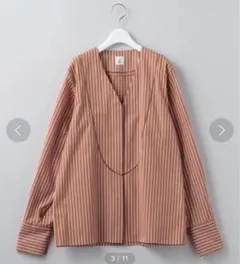 6(ROKU) Ⅴ NECK PICO SHIRT/シャツ