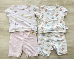 ユニクロ　ベビー　パジャマ　夏　半袖　2つセット