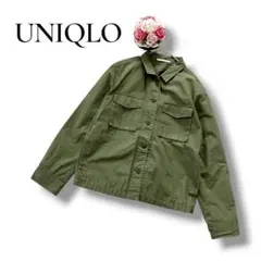 UNIQLO ユニクロ　レディース　テーラードジャケット　カジュアル　カーキ　L