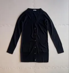ジーユー　GU 黒い長袖カーディガン　S