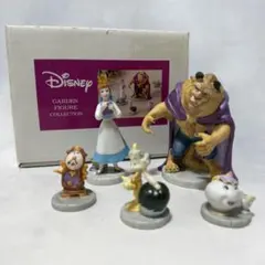 希少 廃盤☆ディズニー 加藤工芸 美女と野獣 箱庭フィギュア セット レア