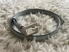 GUCCI グッチ　ベルト　レディース　ライトブルー