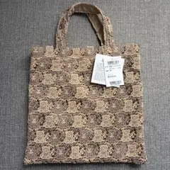 【新品未使用】近沢レース オールレース トートバッグ くまのサムネイル