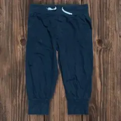 イージーパンツ ドローストリング付 黒