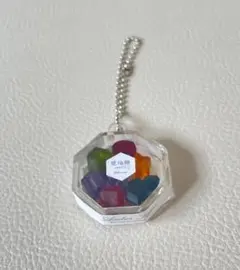 レジン作品 琥珀糖 シェイカーキーホルダー