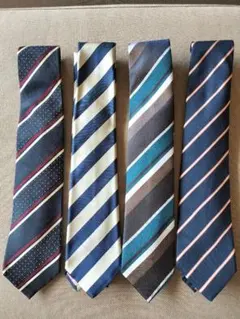 ストライプデザイン ネクタイ 4本セット