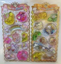 キラキラウォーターインシール　正規品　なっとうちゃん　フワフワらびちゃん