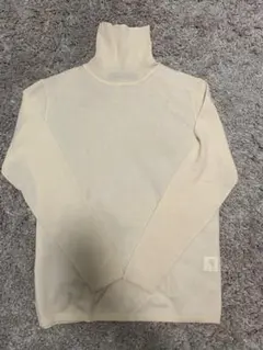 ESTNATION エストネーション　ホワイト アイボリー ニット タートル