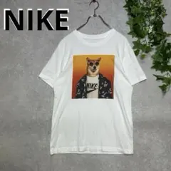 ナイキ 半袖 Tシャツ S デカロゴ ビッグロゴ ホワイト コットン100%